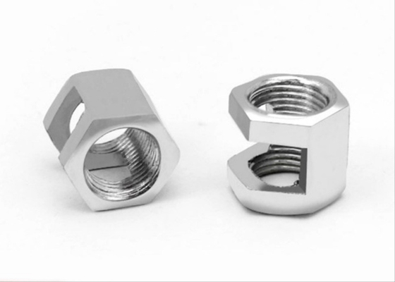 GB6178 Side Hexagon Slotted Nut For Lighting Fixtures / Furniture