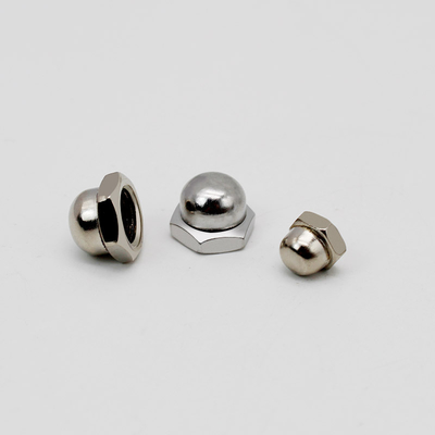 DIN 985 Carbon Steel Cap Nuts Hex Base Dome Top Bolts For Protection Aesthetics