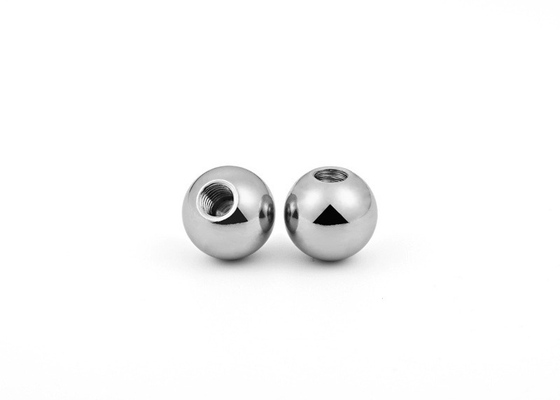 Sturdy Internal M9 Threaded Steel Balls , Carbon Steel Precision Bearing Balls