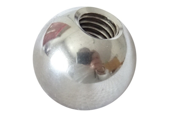 High Precision M10 Threaded Steel Balls , Construction Carbon Steel Sphere