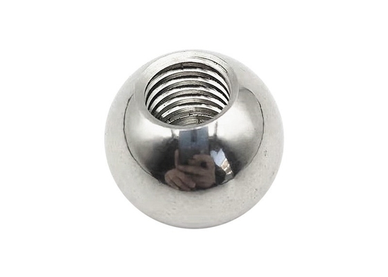 High Precision M10 Threaded Steel Balls , Construction Carbon Steel Sphere